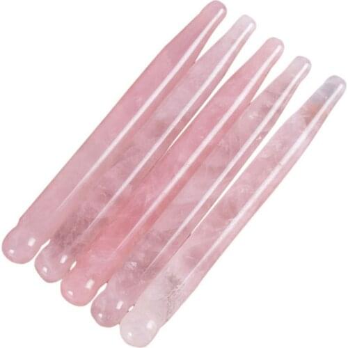 Rose Quartz Trigger Point Acupuncture Massager SPA Therapy Jade Guasha Scraper Anticellulite Acupoint Gua Sha Massage Beauty