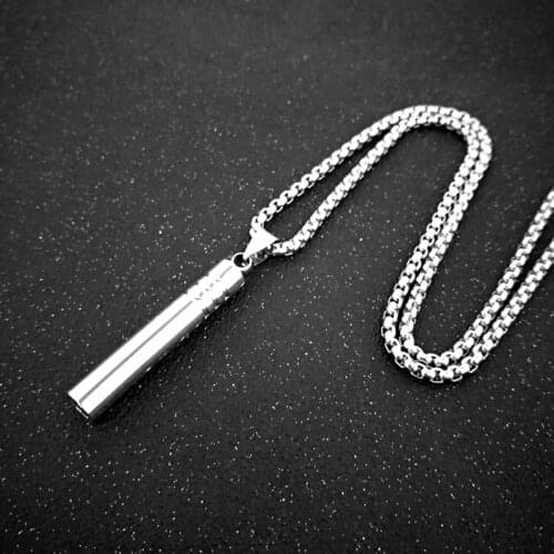 Personality Whistle Pendant Necklace For Unisex Fashion Titanium Steel Irregular Sweater Chain Gothic New Design Jewelry Vintage