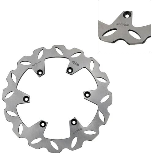 Stainless Steel Motorcycle Rear Brake Disc Rotor Part For Suzuki RM125 RM250 1999 2004 & DRZ 400 S Super Motard 2005