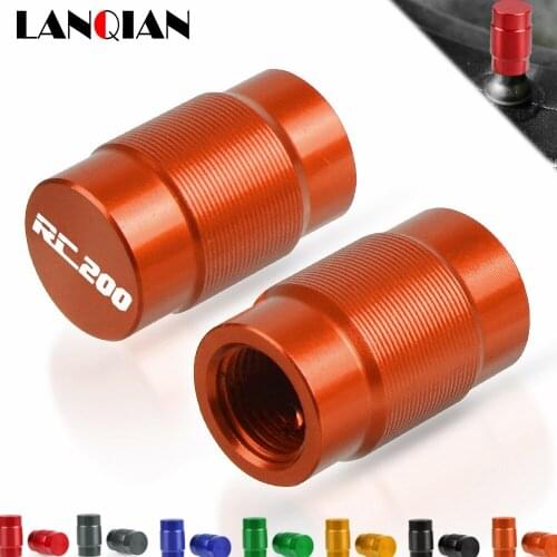 For RC200 200 Motorcycle Wheel Tire Valve Stem Caps Airtight Covers RC 200 200 2012 2013 2014 2015 2016 2017 2018