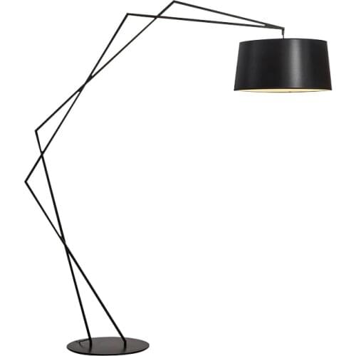 Elegant Fishing Floor Lamp Nordic Loft Black Metal Living Room Sofa Standing Lamp Hotel Bedroom Deco Lights Bedside Floor Lights