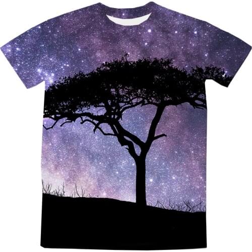 REAL American US SIZE Galaxy of Serenity Sublimation Printing Plus Size 3XL 4XL 5XL 6XL Top T-Shirt