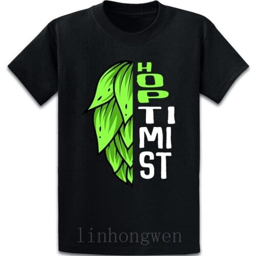 Hoptimist Craft Beer Consumer t shirt Cute Spring Autumn Short Sleeve Crew Neck fashion slim create Novelty shirt