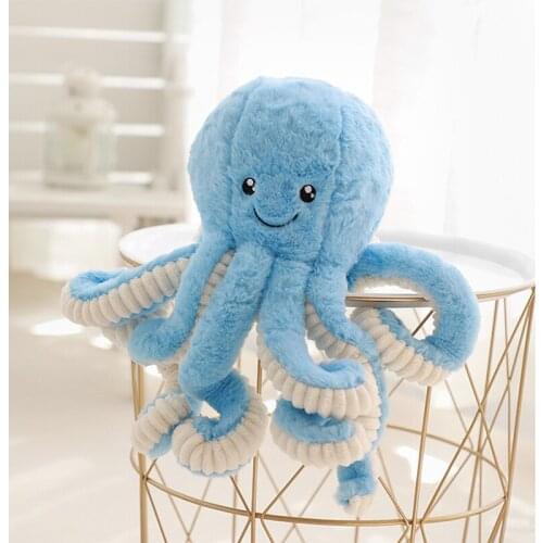 40-80cm Lovely Simulation octopus Pendant Plush Stuffed Toy Soft Animal Home Accessories Cute Animal Doll Children Gifts