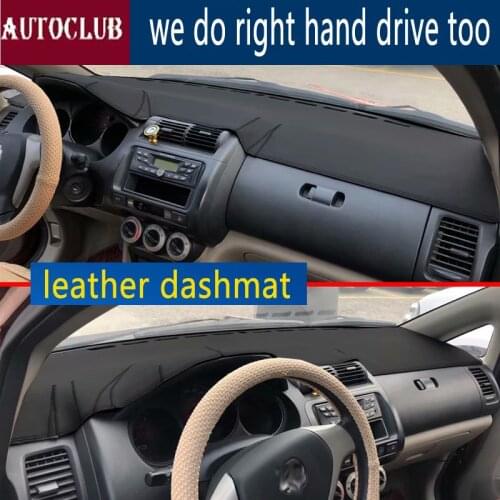For Honda Fit Jazz 2001-2007 Leather Dashmat Dashboard Cover Pad Dash Mat SunShade Carpet Cover 2002 2003 2004 2005 2006