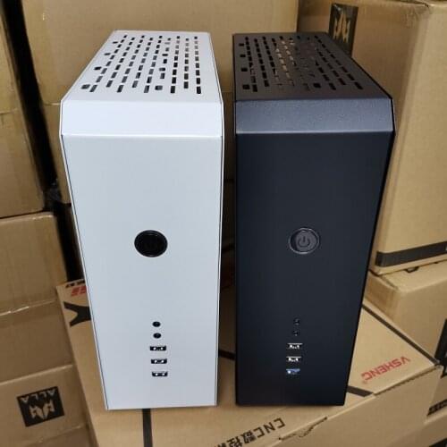 L102 bee mini matx small chassis independent half-height graphics card small 1U power supply small backpack chassis