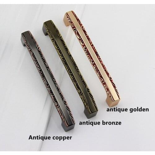 96mm 128mm europen vintage style furniture handle antique golden kitchen cabinet dresser door handle antique bronze drawer pull