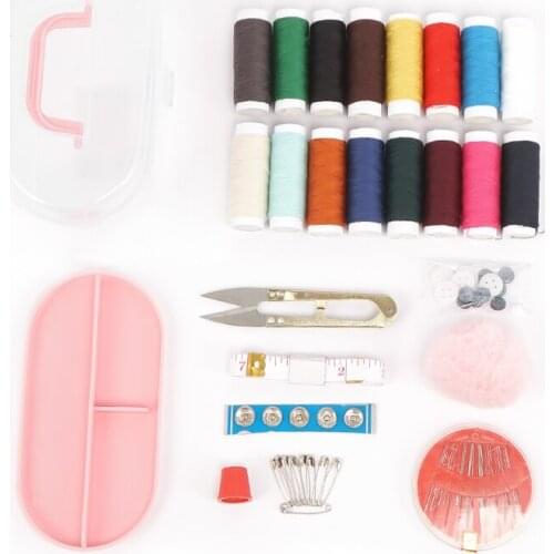 54PCS Sewing Box Set Kit DIY Multifunctional Combination Portable Sewing Hand Sewing Embroidery Tools Home Handwork Accessories