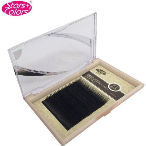 New 8/10/12mm C Curve High Quality Fashion Mink Individual False Eyelash Extension Natural Fake Eyelashes