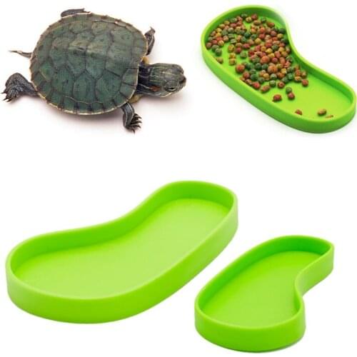 Useful Reptile Feeder Pets Crawler Bowl Basin Water Fountain Turtle Aquatic Pet Supplies New Footprint shape