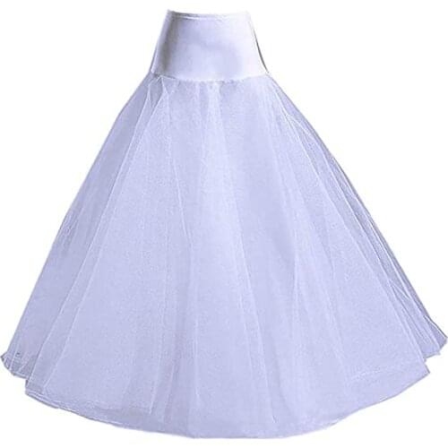 Popular A Line Petticoats for Women Crinoline Half Slips Underskirt for Wedding Dress