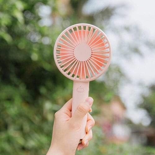 Handheld USB Desk Fan 3 Adjustable Speeds 2000mAh Battery Portable Powerful Wind Pen Holder Fan for Home