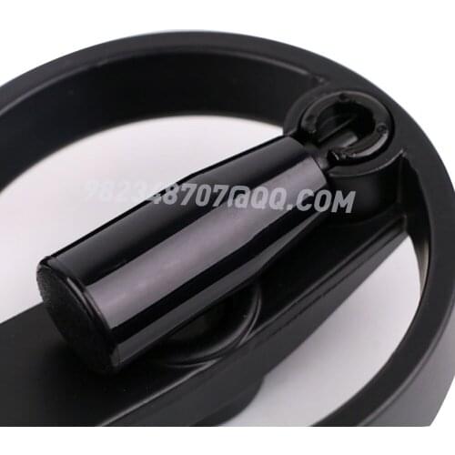 Aluminum alloy machine tool handwheel, foldable handle, round double-spoke nylon handwheel, control and locking steering wheel