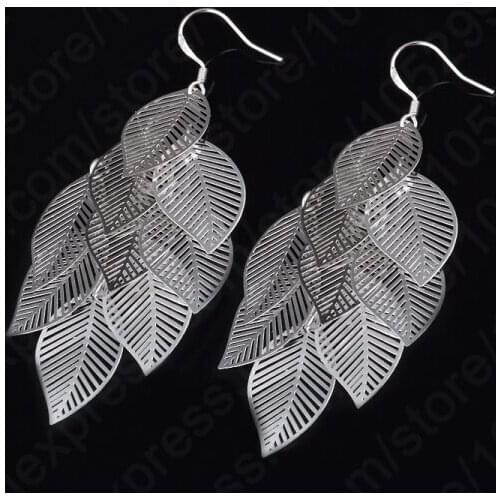 Retro Silver Earrings for Women Vintage Tassel Precious Jewelry with 925 Sterling Silver Indian Jewelry pendientes