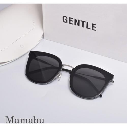 Acetate and Alloy Vintage GM Glasses Men Women Sunglasses Gentle Mamabu Men Flat Lens Rimless Square Frame Women Sun Glasses