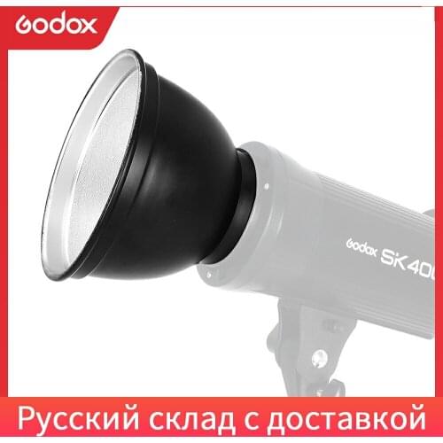 Godox Standard Reflector 180*130mm Bowens Mount Type for Photography Studio Flash Light Speedlite (Without Umbrella Hole)