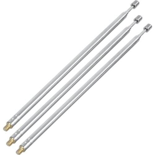 Telescopic antennas 3 x 43.5cm length 4 sections RC remote controls