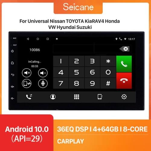 Seicane Android 10.0 RDS 2Din Universal Car Radio GPS Multimedia Unit Player For TOYOTA Nissan Kia RAV4 Honda VW Hyundai 2GB RAM