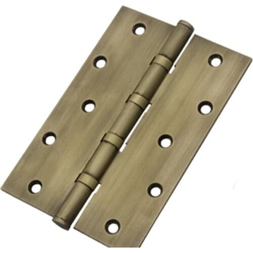 1pcs 150mm length 100mm total width 3mm thickness brass hinge flat head solid thick silent bearing for room door