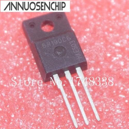 10pcs/lot 6R190C6 IPA60R190C6 TO-220F