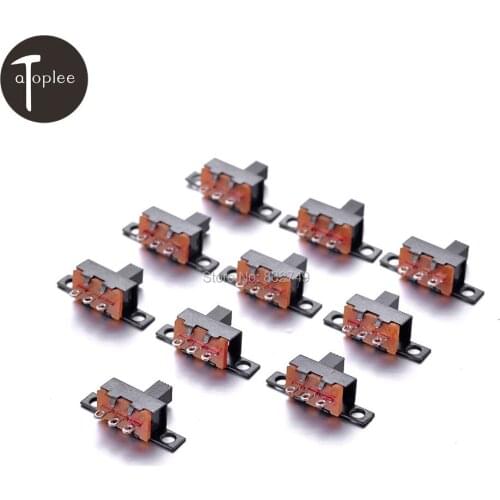 10 PCS Slide Switch SPDT 1P2T 2 Position 3 Pin PCB Panel Vertical Slide Switch For Instrument Panels Digital Products