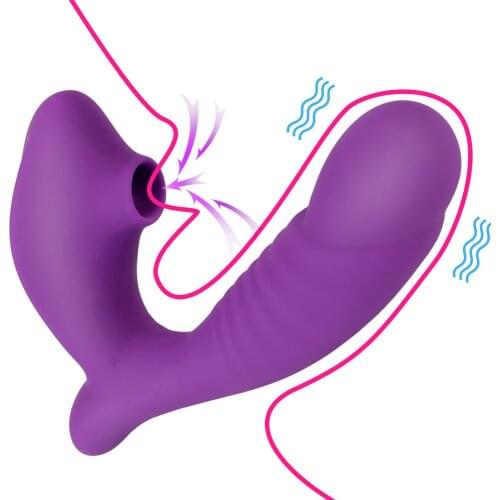 10 Speed G Spot Massager Oral Tongue Sucking Clit Sucker Vibrator Sex Toys for Women Clitoris Vagina Stimulator Dildo Vibrator