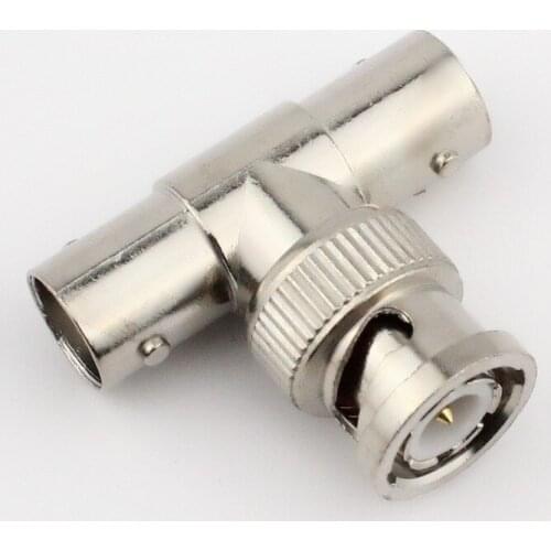 100pcs/lot BNC-KJK tee jointconnector pass one minute two video distributor monitoring three way video adapter BNC three way Q9