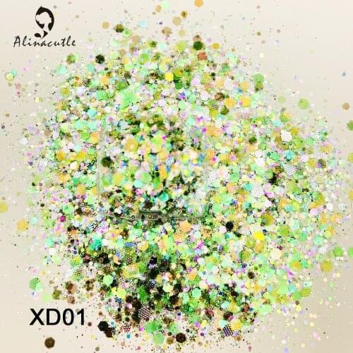 15g/Jar Mixed Color Diamond Sequins In Mixed Sizes For Nails Art Handmade Craft Accessories Scrapbook Shakes DIY Sequins
