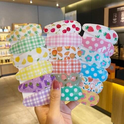 2 Pieces Of Cute Childrens Hair Clips Fruit Leather Case Hair Accessories Hair Clips Girls Headdress Fashion Hair Accessories