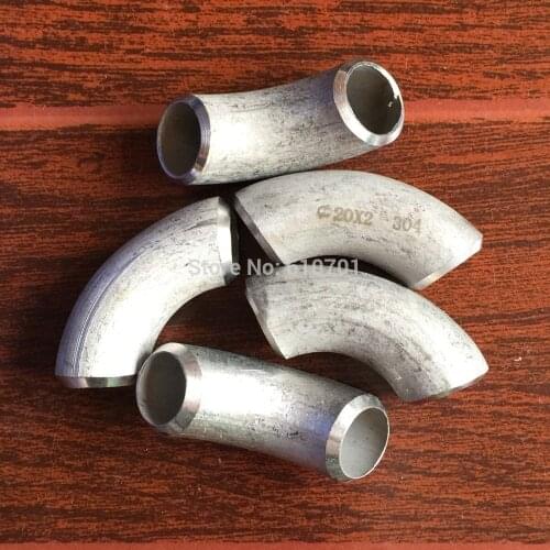 30pcs 304 Stainless Steel 3/4" RADIUS BUTT WELD Elbow 90 Degree Angle Pipe Fitting D20 20mm