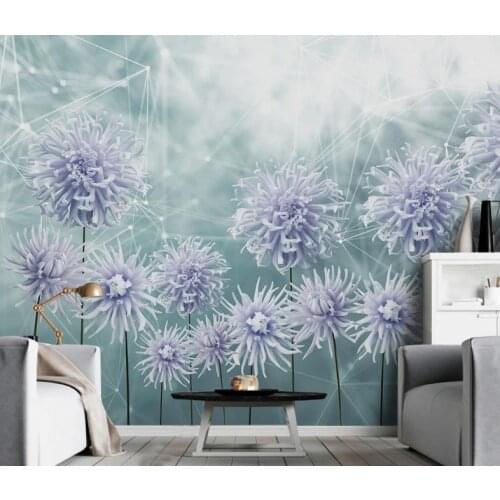 Custom 3D photo wall mural Flowers wallpaper for bedroom living room wallpapers on the wall Beautiful decoration