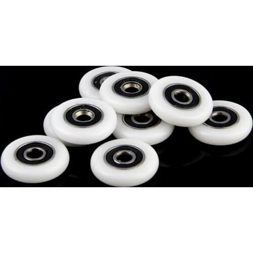 8 Pcs Shower Door Runner Rollers Wheels Pulleys Replacement Parts 23mm Diameter 19QB