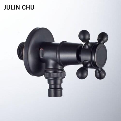 Antique Washing Machine Tap Black Brass Wall Mounted Single Cold Faucet Bibcock Kitchen Sink Bathroom Basin Outdoor Garden Tap