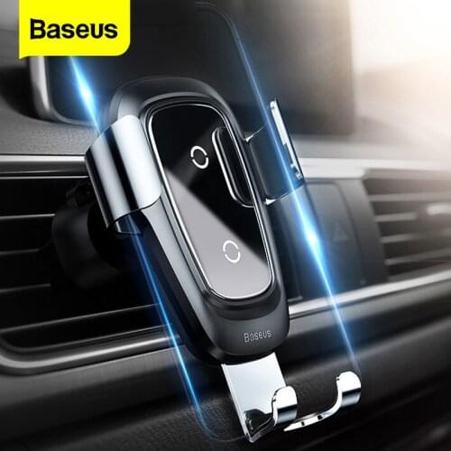 Baseus Qi Wireless Car Charger For iPhone 11 Pro Max X Fast Car Wireless Charging Holder For Xiaomi Mi 9 Mix 3 Samsung S10 S9