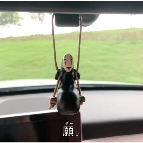 Japan Anime Spirited Away No Face man figure Keychain For Women Key Chains Ring Car Bag Pendent Charm Jewelry Accessories