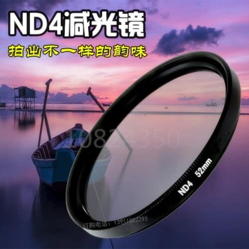 Camera ND Filter Neutral Density Lens Filter ND2 ND4 ND8 for canon nikon sony pentax camera Lens 46MM 49MM 52MM 55MM 58MM 62MM