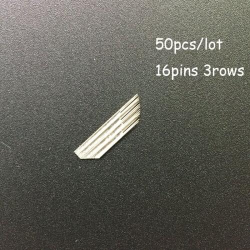 3 Row 16 needle Permanent Makeup Eyebrow Tatoo Blade Microblading Needles For 3D Embroidery Manual Tattoo Pen Machine