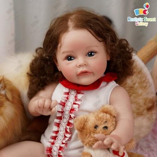 RSG 22 inch Bebe Reborn Dolls Maggi And Susu Realistic Newborn Truly Baby Girl Soft Cloth Silicone Body Children Christmas Gift