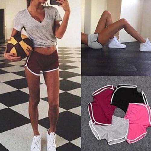 Summer Womens Seamless Yoga Shorts Running Workout Shorts High Waist Casual Sports Shorts Female Casual Fitness Jogging Short