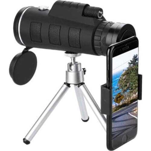 40X60 High Power Monocular Telescope HD Dual Focus Scope Monocular +Tripod+ Clip+Compass FK88