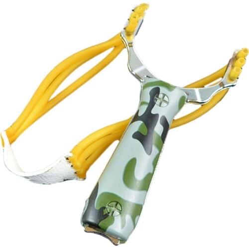 Powerful Camouflage Catapult Hunting Slingshot 6-strand Catapult Zincs Alloy Bullets Powerful Precision Shooting Archery Bow