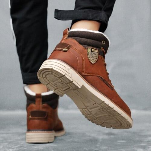 Boots mens shoe fashion Sneaker hot mens sale sneakers black Casual men leather outdoor leisure causal flat Mens sport casual