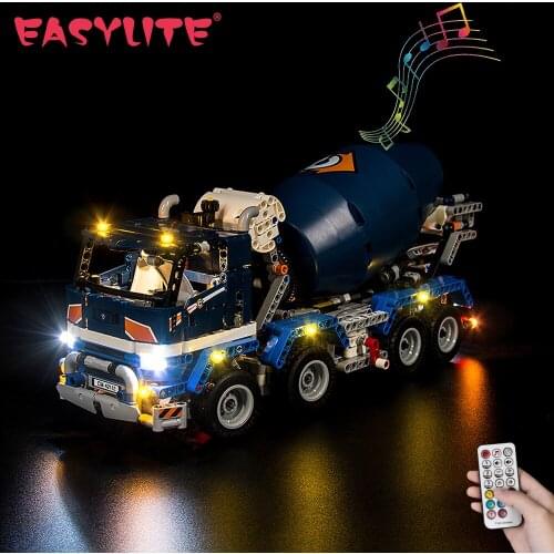 LED Light Set For 42112 Concrete Mixer Truck DIY Toys Blocks Bricks Only Lighting Kit Not Include Model