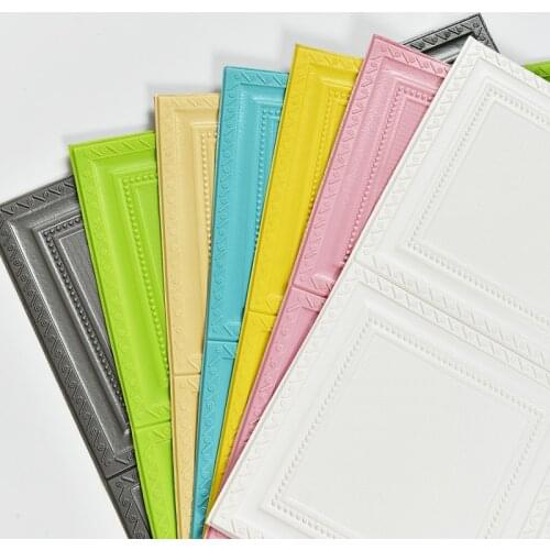 Wallpaper self-adhesive waterproof 3d stereo wall stickers bedroom warm background wall paper rental room living room wall panel