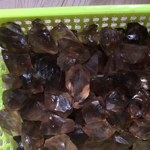 Druzy 50g Raw Natural Citriness Smokys Quartz Crystal Rough Stones Jewelry Decoration Lucky Ore Energy Chakra Stones