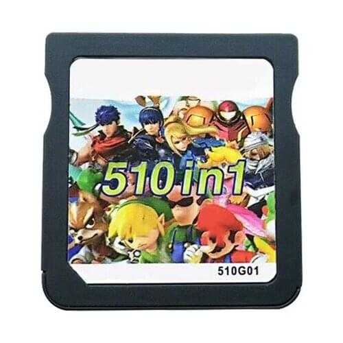 Superior Video Game Cartridge Memory Card Compilation 510 In 1 for Nintendo DS 3DS 2DS