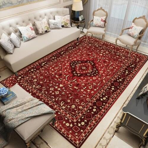 Drop Shipping Printed Persian Carpets for Bedroom Turkey Big Rug Rectangle Carpet Decorative Area Large Rugs Home Living Room