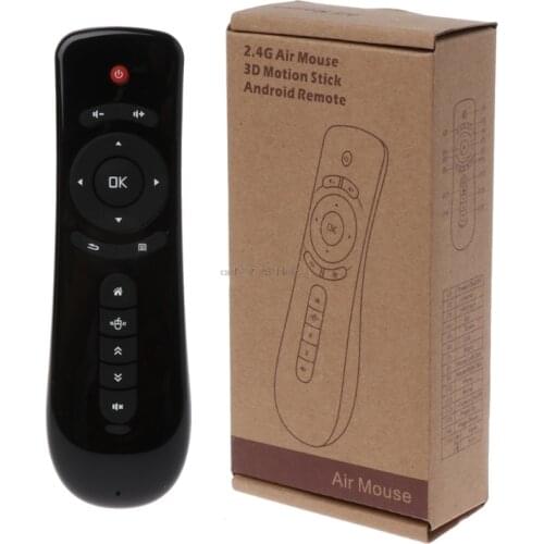 2.4GHz Fly Air Mouse T2 Remote Control Wireless 3D Gyro Motion Stick PC Android