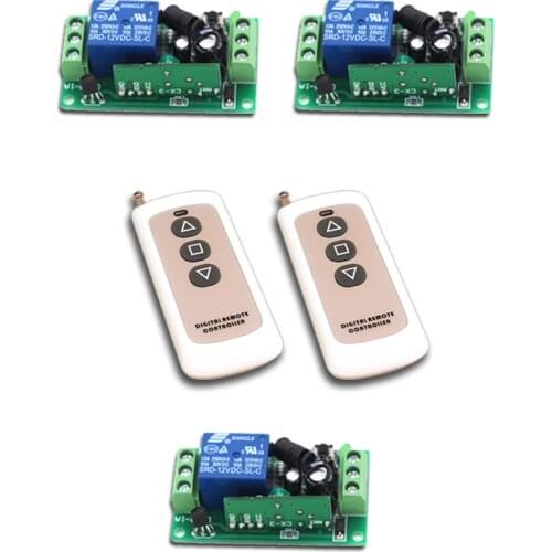 Promotion RF Wireless Remote Control Switch 1Channal Intelligent Family System 3XReceiver+2XWaterproof Transmitter with 3Buttons