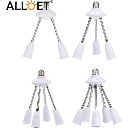 Adjustable E27 Lamp Holder for LED Light Adapter Durable Converter Multi-conversion Energy Saving Lamp (5-head)
